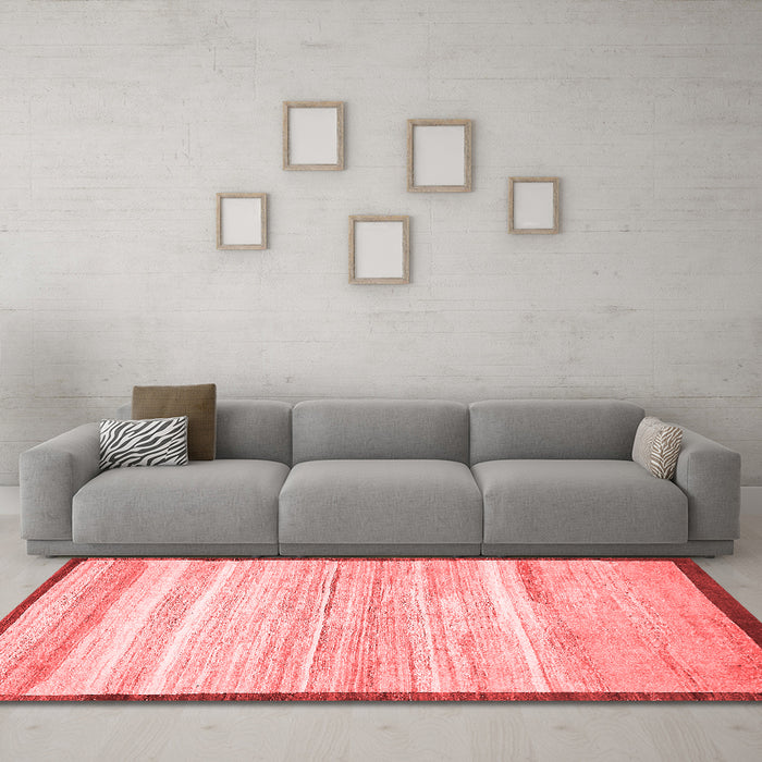 Modern Red Washable Rugs