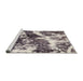 Sideview of Machine Washable Abstract Purple Rug, wshabs580
