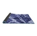 Sideview of Abstract Blue Modern Rug, abs580blu