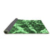 Sideview of Abstract Emerald Green Modern Rug, abs580emgrn