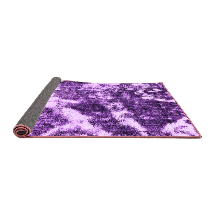 Sideview of Abstract Purple Modern Rug, abs580pur