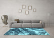 Machine Washable Abstract Light Blue Modern Rug in a Living Room, wshabs580lblu