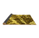 Sideview of Abstract Yellow Modern Rug, abs580yw