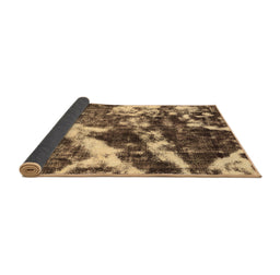 Sideview of Abstract Brown Modern Rug, abs580brn