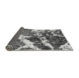 Sideview of Abstract Gray Modern Rug, abs580gry