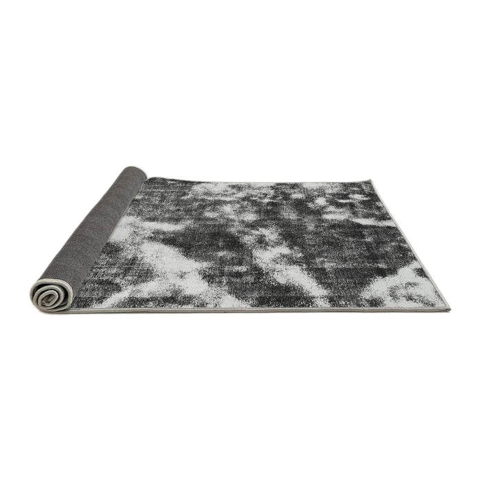 Sideview of Abstract Gray Modern Rug, abs580gry