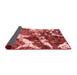 Abstract Red Modern Area Rugs