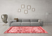 Modern Red Washable Rugs