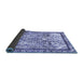 Sideview of Abstract Blue Modern Rug, abs581blu