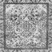 Square Machine Washable Abstract Gray Modern Rug, wshabs581gry