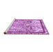 Sideview of Machine Washable Abstract Purple Modern Area Rugs, wshabs581pur