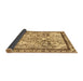 Sideview of Abstract Brown Modern Rug, abs581brn