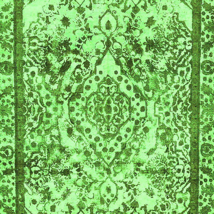 Abstract Green Modern Rug, abs581grn