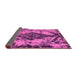 Sideview of Abstract Purple Modern Rug, abs582pur