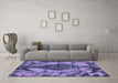 Machine Washable Abstract Blue Modern Rug in a Living Room, wshabs582blu