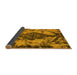 Sideview of Abstract Yellow Modern Rug, abs582yw