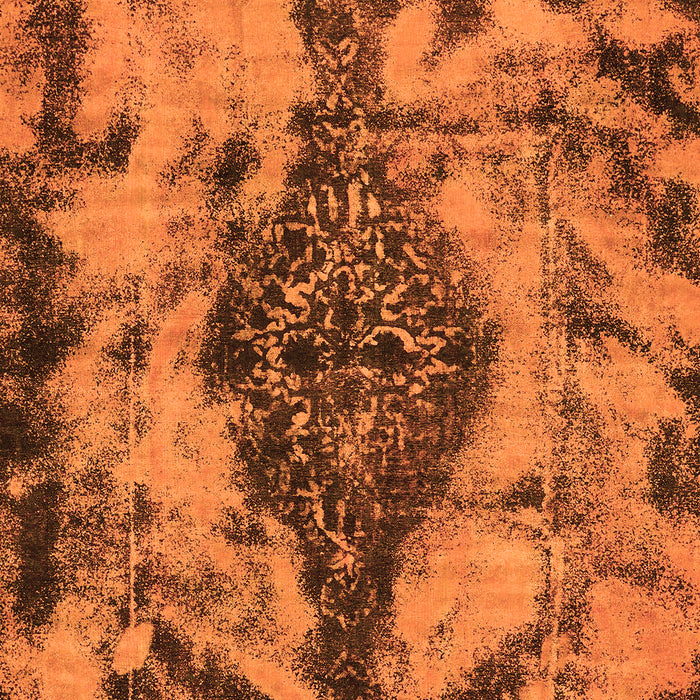 Machine Washable Abstract Orange Modern Area Rugs, wshabs582org