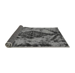 Sideview of Abstract Gray Modern Rug, abs582gry