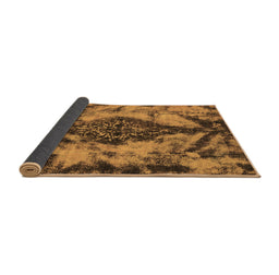 Sideview of Abstract Brown Modern Rug, abs582brn