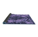 Sideview of Abstract Blue Modern Rug, abs582blu