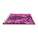 Sideview of Machine Washable Abstract Purple Modern Area Rugs, wshabs582pur