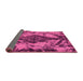 Sideview of Abstract Pink Modern Rug, abs582pnk