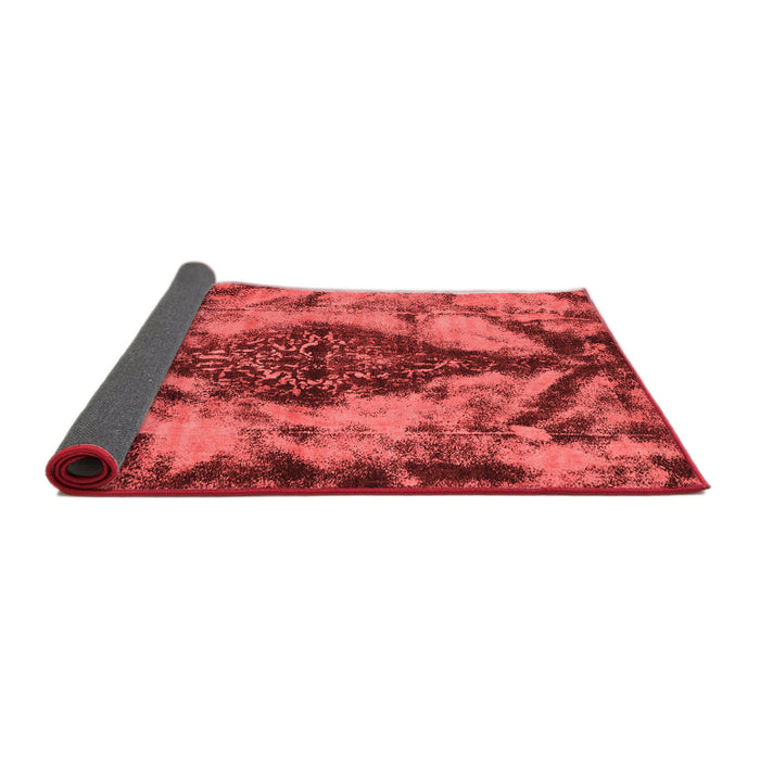 Abstract Red Modern Area Rugs
