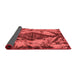 Abstract Red Modern Area Rugs