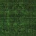 Square Abstract Green Modern Rug, abs583grn