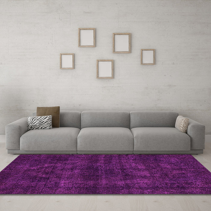 Machine Washable Abstract Pink Modern Rug in a Living Room, wshabs583pnk