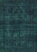 Abstract Turquoise Modern Rug, abs583turq