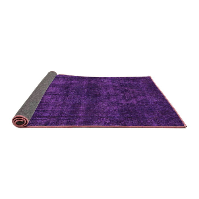 Sideview of Abstract Purple Modern Rug, abs583pur