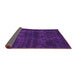 Sideview of Abstract Purple Modern Rug, abs583pur