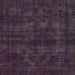 Square Machine Washable Abstract Deep Purple Rug, wshabs583