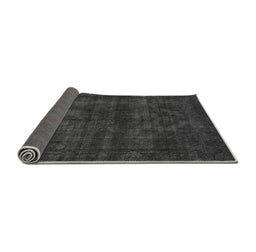 Sideview of Abstract Gray Modern Rug, abs583gry
