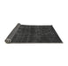 Sideview of Abstract Gray Modern Rug, abs583gry