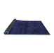 Sideview of Abstract Blue Modern Rug, abs583blu