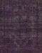 Machine Washable Abstract Deep Purple Rug, wshabs583