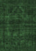 Machine Washable Abstract Emerald Green Modern Area Rugs, wshabs583emgrn