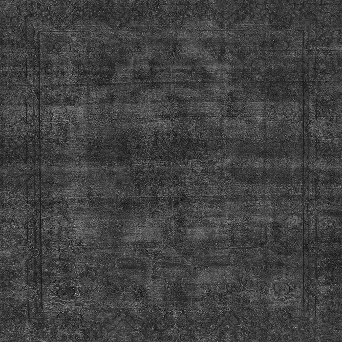 Square Abstract Gray Modern Rug, abs583gry