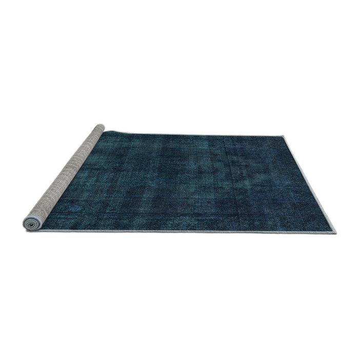 Sideview of Machine Washable Abstract Light Blue Modern Rug, wshabs583lblu