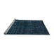 Sideview of Machine Washable Abstract Light Blue Modern Rug, wshabs583lblu