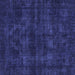 Square Abstract Blue Modern Rug, abs583blu