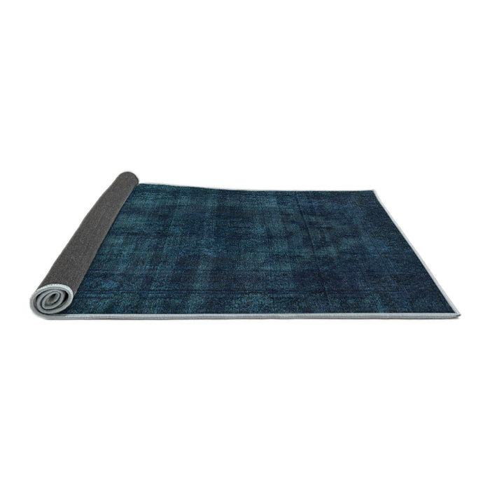 Sideview of Abstract Light Blue Modern Rug, abs583lblu