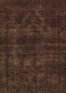Abstract Brown Modern Rug, abs583brn