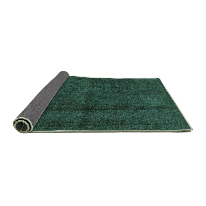 Sideview of Abstract Turquoise Modern Rug, abs584turq
