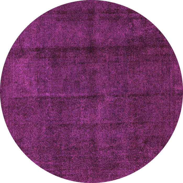 Round Machine Washable Abstract Pink Modern Rug, wshabs584pnk