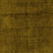 Square Abstract Yellow Modern Rug, abs584yw