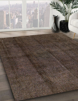 Abstract Red Modern Rug in Family Room, abs584