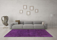 Machine Washable Abstract Purple Modern Rug, wshabs584pur